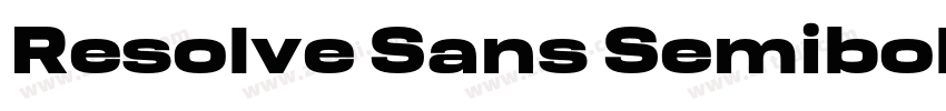 Resolve Sans Semibol字体转换 Resolve Sans Semibol字体转换